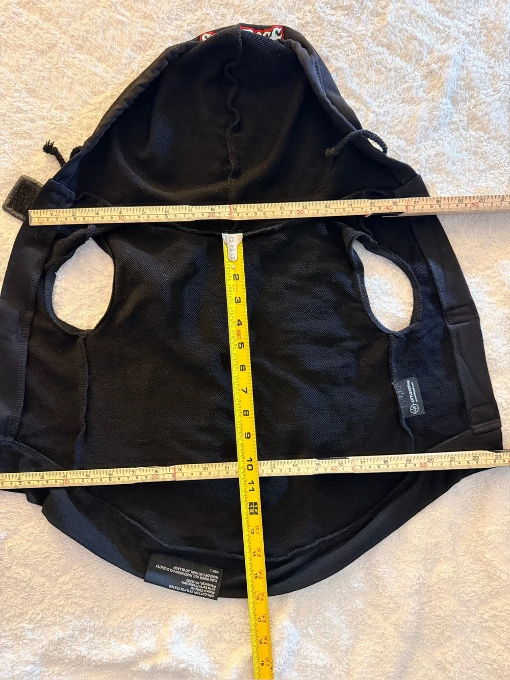 Snoop Dogg Hoodie Costume with Gold Chain for dogs - Black